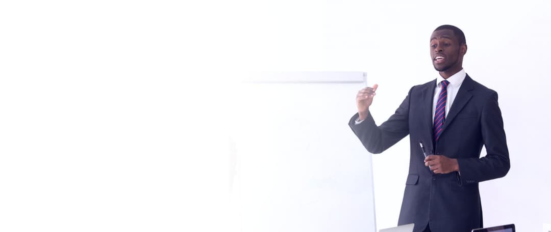 Black African Lab Scientist in Lab Coat